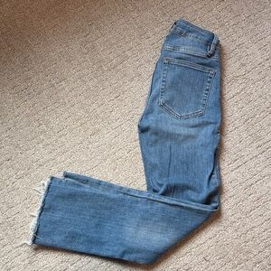 Frame Denim Women's Le Crop Mini Boot Jeans in Blue